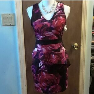 Body Central v-neck dress multicolor